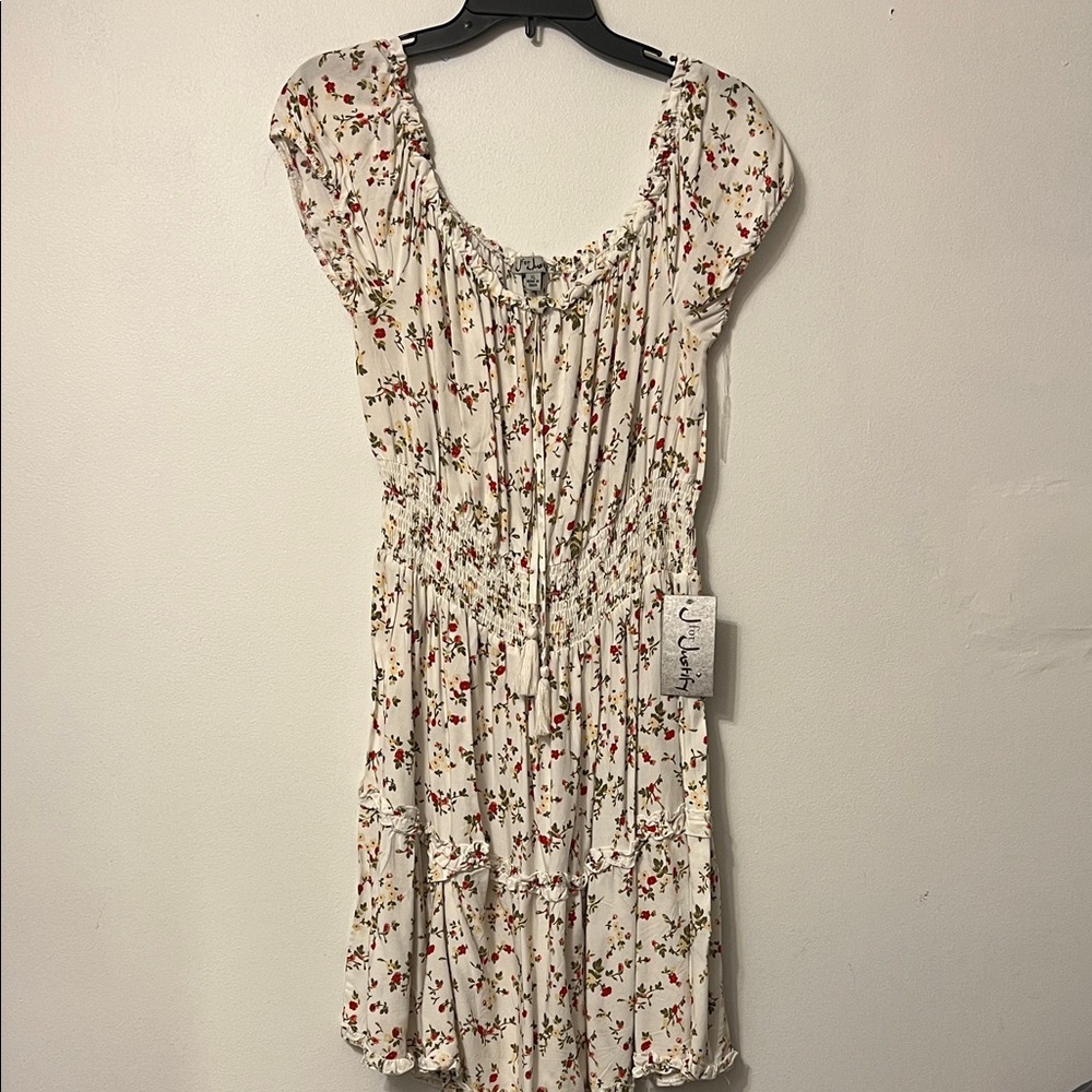 J for Justify Cream Floral Midi Dress